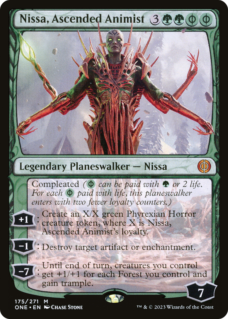 Nissa, Ascended Animist [Phyrexia: All Will Be One] | Jomio and Rueliete's Cards and Comics