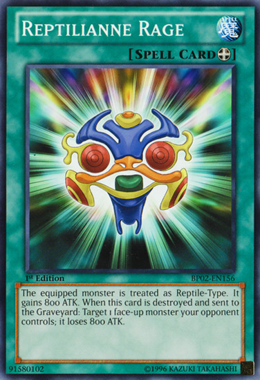 Reptilianne Rage [BP02-EN156] Mosaic Rare | Jomio and Rueliete's Cards and Comics