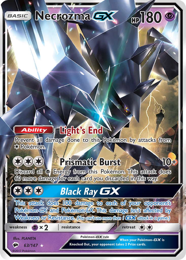 Necrozma GX (63/147) [Sun & Moon: Burning Shadows] | Jomio and Rueliete's Cards and Comics
