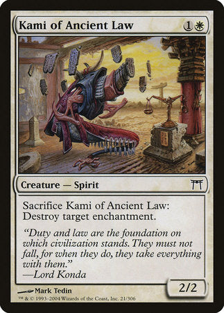 Kami of Ancient Law [Champions of Kamigawa] | Jomio and Rueliete's Cards and Comics