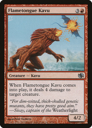 Flametongue Kavu [Duel Decks: Jace vs. Chandra] | Jomio and Rueliete's Cards and Comics