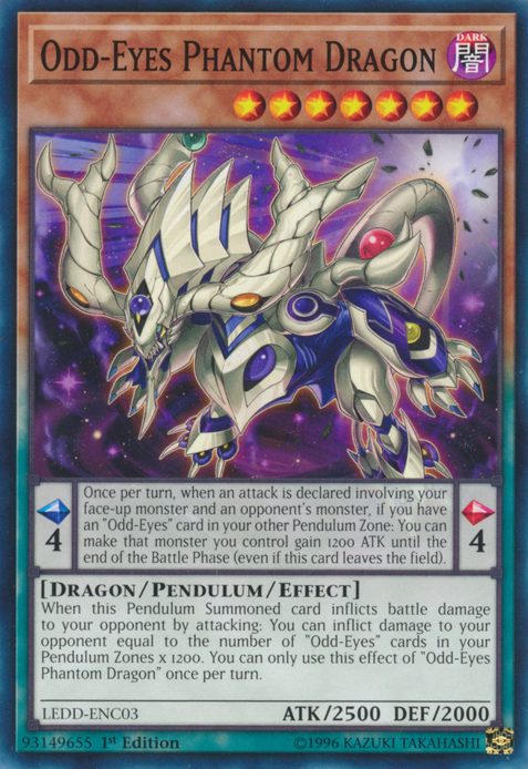 Odd-Eyes Phantom Dragon [LEDD-ENC03] Common | Jomio and Rueliete's Cards and Comics