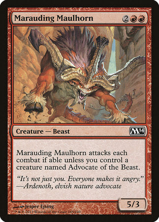 Marauding Maulhorn [Magic 2014] | Jomio and Rueliete's Cards and Comics