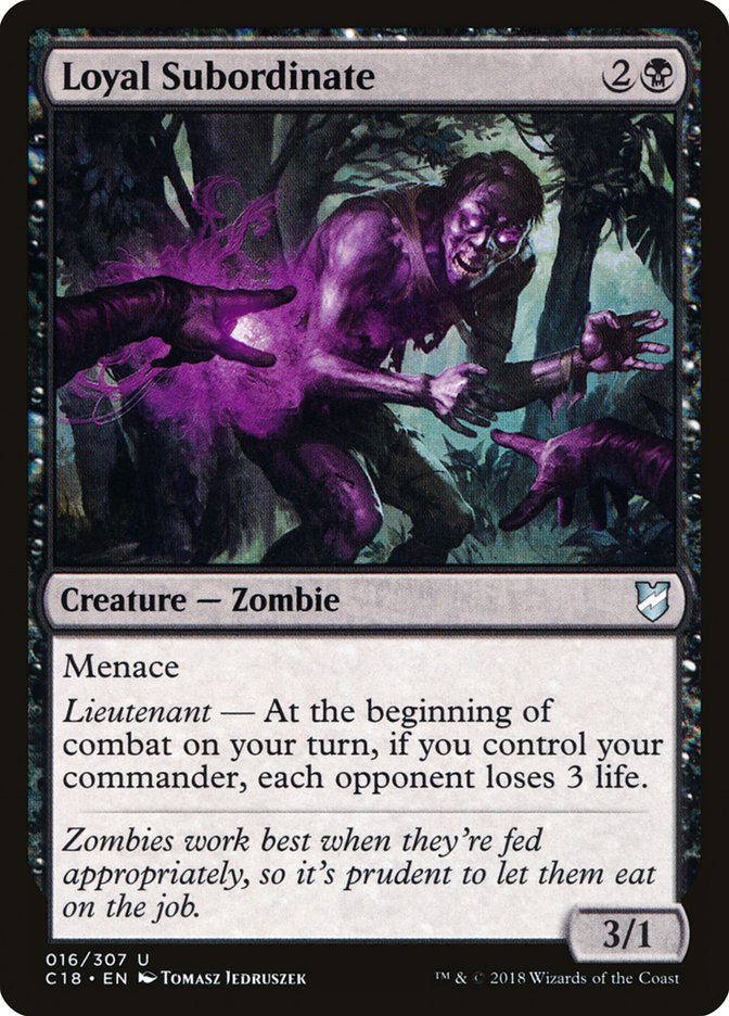 Loyal Subordinate [Commander 2018] | Jomio and Rueliete's Cards and Comics