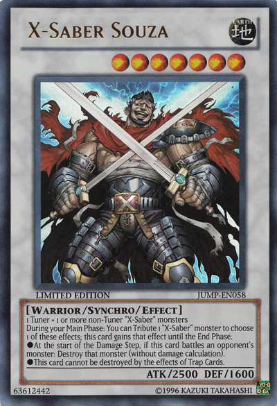 X-Saber Souza [JUMP-EN058] Ultra Rare | Jomio and Rueliete's Cards and Comics