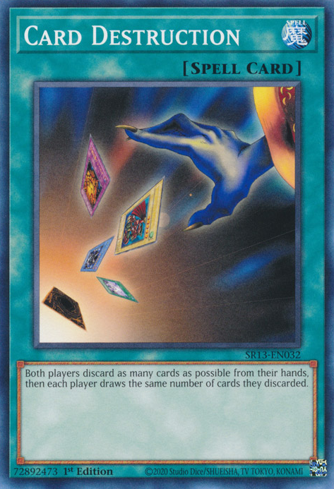 Card Destruction [SR13-EN032] Common | Jomio and Rueliete's Cards and Comics