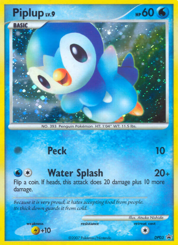 Piplup (DP03) [Diamond & Pearl: Black Star Promos] | Jomio and Rueliete's Cards and Comics