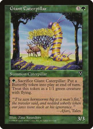 Giant Caterpillar [Visions] | Jomio and Rueliete's Cards and Comics