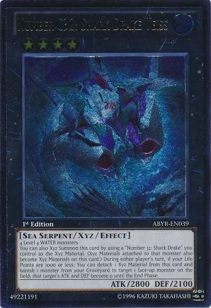 Number C32: Shark Drake Veiss (UTR) [ABYR-EN039] Ultimate Rare | Jomio and Rueliete's Cards and Comics