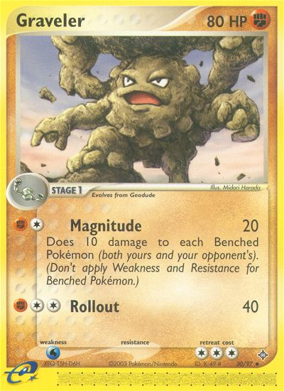 Graveler (30/97) [EX: Dragon] | Jomio and Rueliete's Cards and Comics