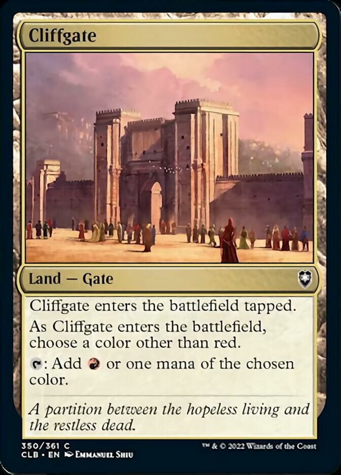 Cliffgate [Commander Legends: Battle for Baldur's Gate] | Jomio and Rueliete's Cards and Comics