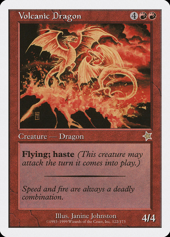 Volcanic Dragon [Starter 1999] | Jomio and Rueliete's Cards and Comics