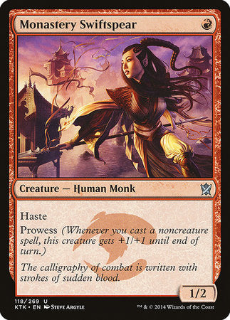 Monastery Swiftspear [Khans of Tarkir] | Jomio and Rueliete's Cards and Comics