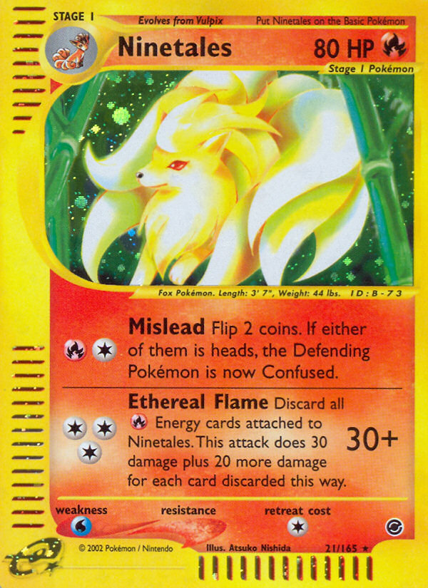 Ninetales (21/165) [Expedition: Base Set] | Jomio and Rueliete's Cards and Comics
