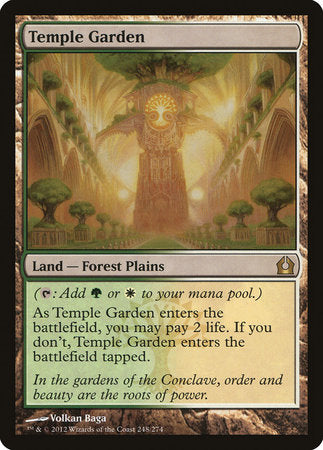 Temple Garden [Return to Ravnica] | Jomio and Rueliete's Cards and Comics