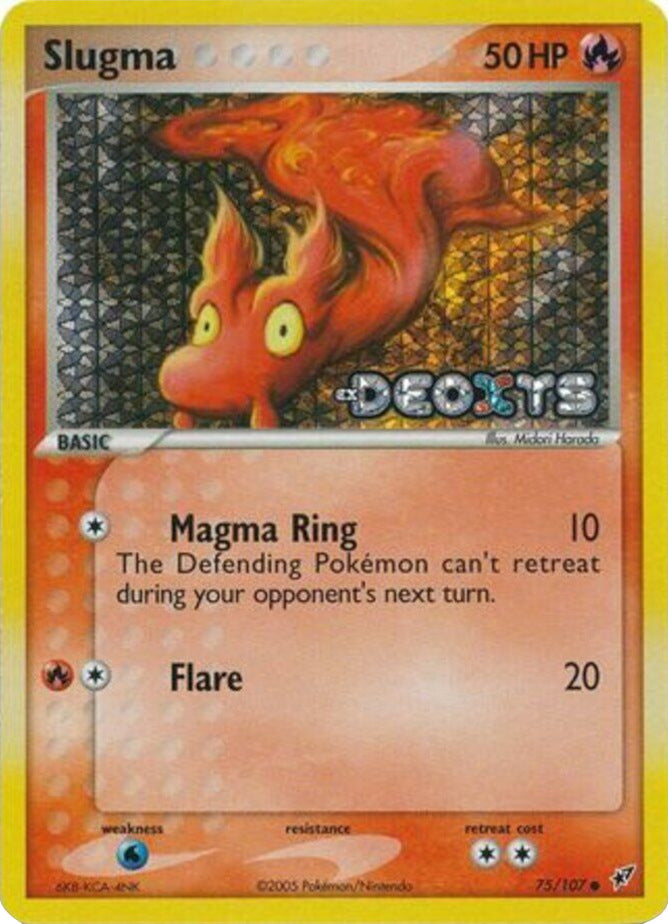 Slugma (75/107) (Stamped) [EX: Deoxys] | Jomio and Rueliete's Cards and Comics