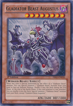 Gladiator Beast Augustus [PRIO-EN030] Rare | Jomio and Rueliete's Cards and Comics