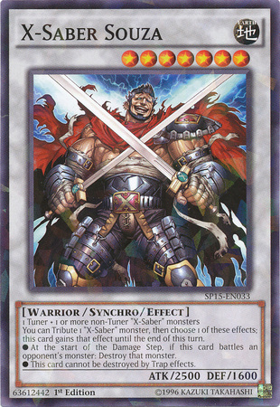 X-Saber Souza [SP15-EN033] Shatterfoil Rare | Jomio and Rueliete's Cards and Comics