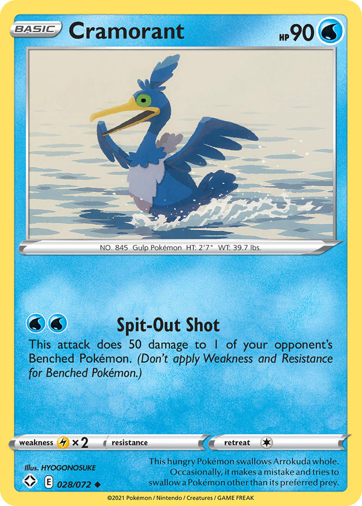 Cramorant (028/072) [Sword & Shield: Shining Fates] | Jomio and Rueliete's Cards and Comics