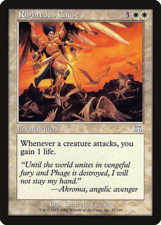 Righteous Cause [Onslaught] | Jomio and Rueliete's Cards and Comics