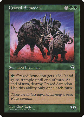 Crazed Armodon [Tempest] | Jomio and Rueliete's Cards and Comics