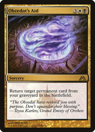 Obzedat's Aid [Dragon's Maze] | Jomio and Rueliete's Cards and Comics