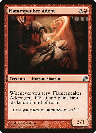 Flamespeaker Adept [Theros] | Jomio and Rueliete's Cards and Comics