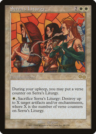 Serra's Liturgy [Urza's Saga] | Jomio and Rueliete's Cards and Comics
