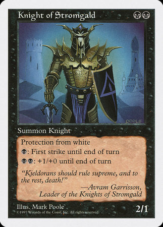 Knight of Stromgald [Fifth Edition] | Jomio and Rueliete's Cards and Comics