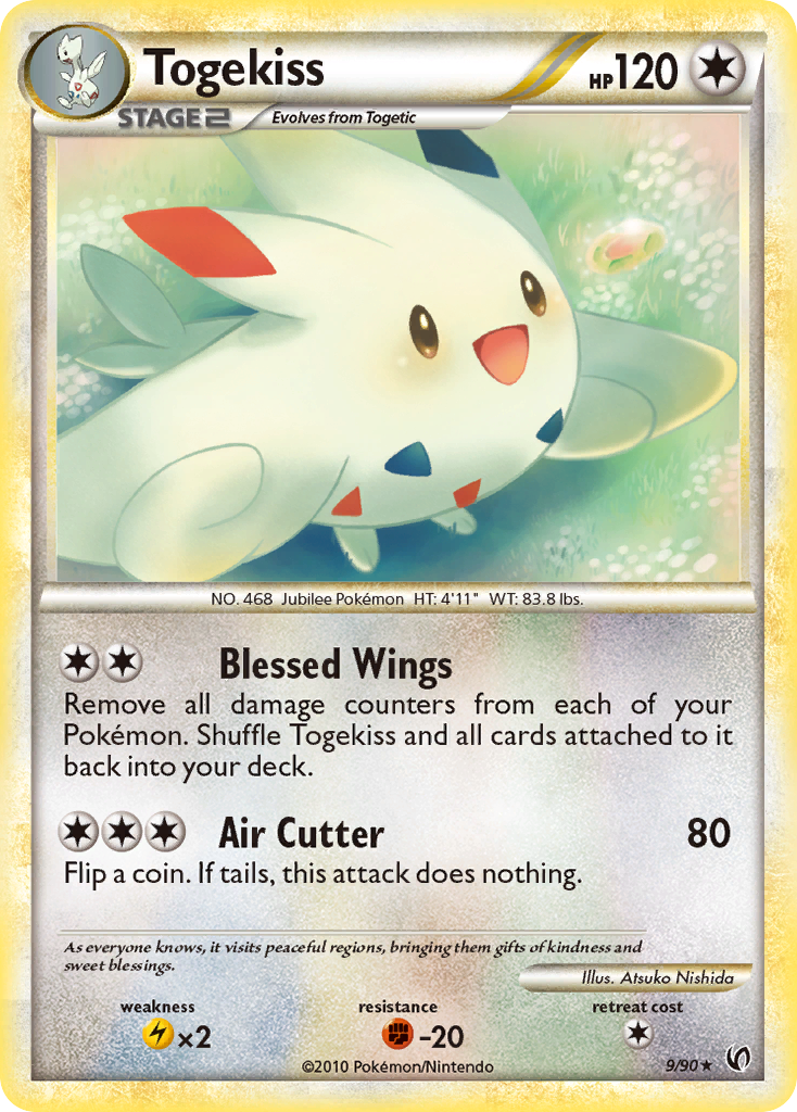 Togekiss (9/90) [HeartGold & SoulSilver: Undaunted] | Jomio and Rueliete's Cards and Comics