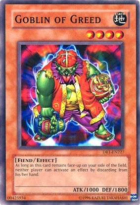 Goblin of Greed [DR1-EN227] Common | Jomio and Rueliete's Cards and Comics