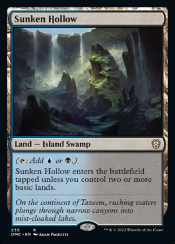 Sunken Hollow [Dominaria United Commander] | Jomio and Rueliete's Cards and Comics