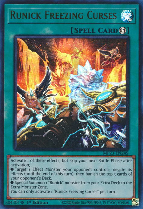 Runick Freezing Curses [MP23-EN245] Ultra Rare | Jomio and Rueliete's Cards and Comics