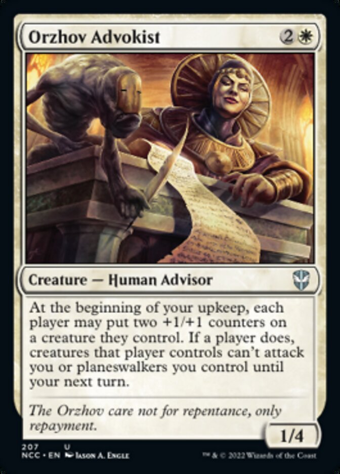 Orzhov Advokist [Streets of New Capenna Commander] | Jomio and Rueliete's Cards and Comics