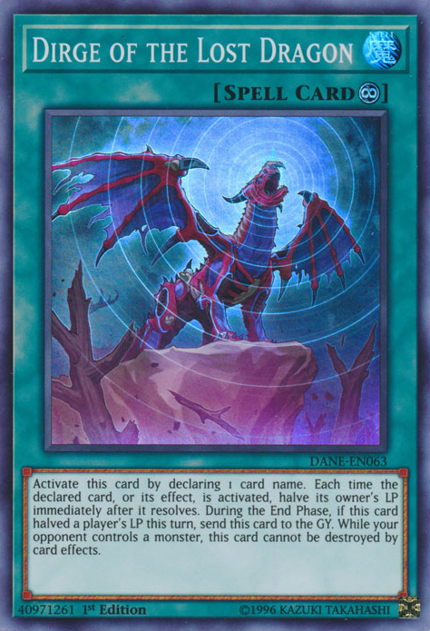 Dirge of the Lost Dragon [DANE-EN063] Super Rare | Jomio and Rueliete's Cards and Comics