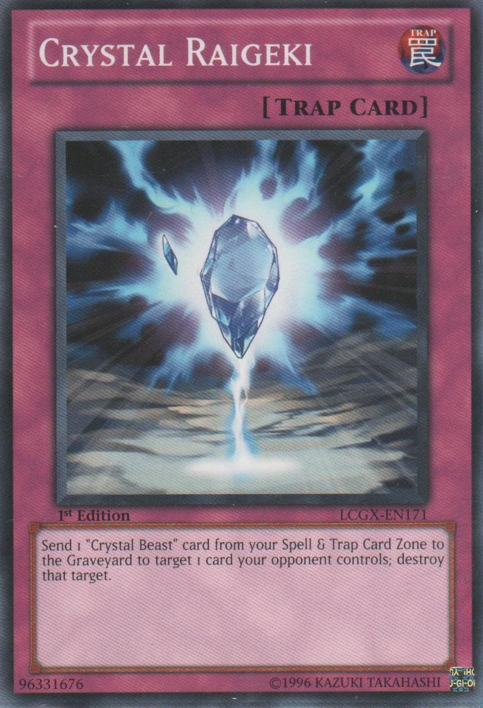 Crystal Raigeki [LCGX-EN171] Common | Jomio and Rueliete's Cards and Comics