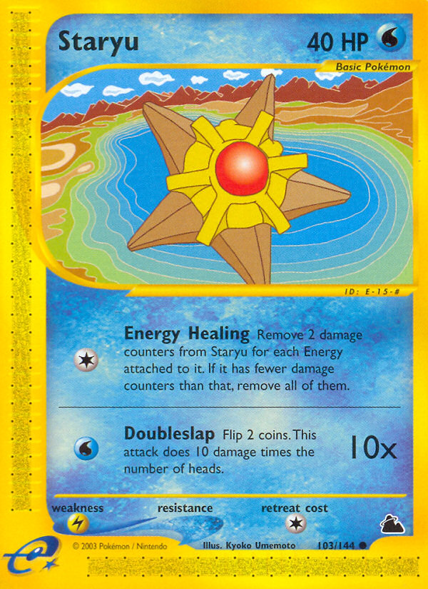 Staryu (103/144) [Skyridge] | Jomio and Rueliete's Cards and Comics
