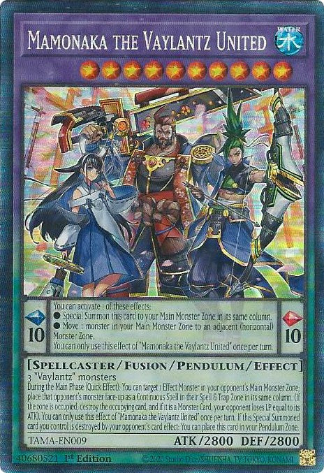 Mamonaka the Vaylantz United [TAMA-EN009] Collector's Rare | Jomio and Rueliete's Cards and Comics