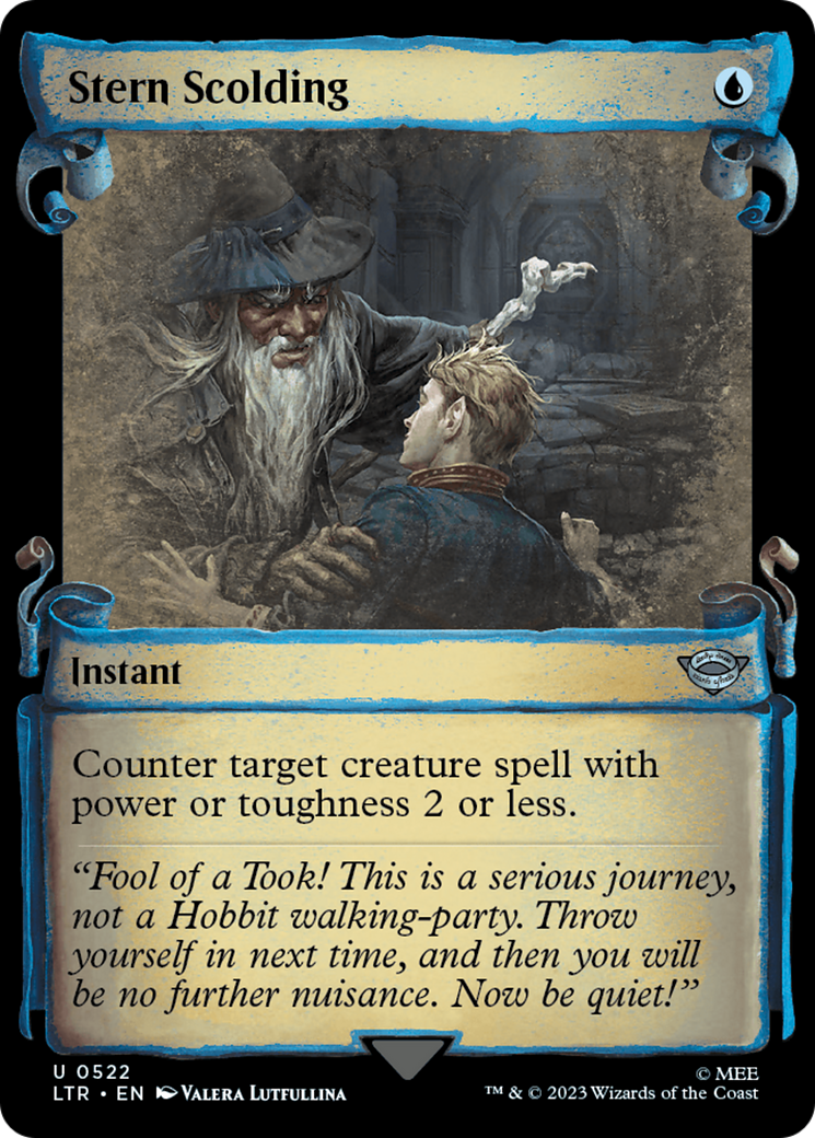 Stern Scolding [The Lord of the Rings: Tales of Middle-Earth Showcase Scrolls] | Jomio and Rueliete's Cards and Comics