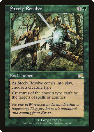 Steely Resolve [Onslaught] | Jomio and Rueliete's Cards and Comics