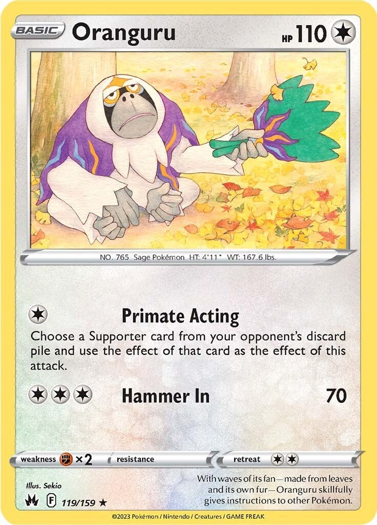 Oranguru (119/159) [Sword & Shield: Crown Zenith] | Jomio and Rueliete's Cards and Comics