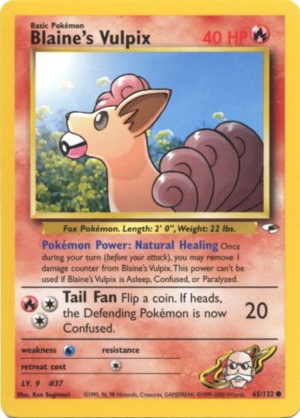 Blaine's Vulpix (65/132) [Gym Heroes Unlimited] | Jomio and Rueliete's Cards and Comics