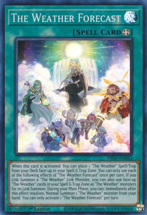 The Weather Forecast [DIFO-EN063] Super Rare | Jomio and Rueliete's Cards and Comics