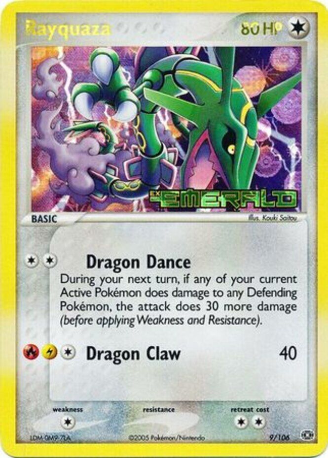 Rayquaza (9/106) (Stamped) [EX: Emerald] | Jomio and Rueliete's Cards and Comics