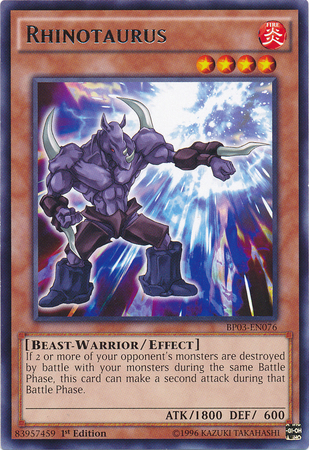 Rhinotaurus [BP03-EN076] Rare | Jomio and Rueliete's Cards and Comics