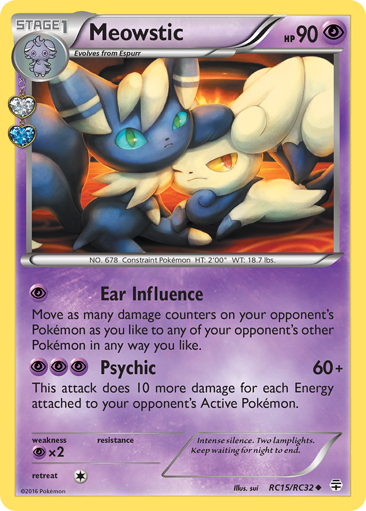 Meowstic (RC15/RC32) [XY: Generations] | Jomio and Rueliete's Cards and Comics