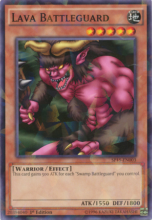 Lava Battleguard [SP15-EN003] Shatterfoil Rare | Jomio and Rueliete's Cards and Comics