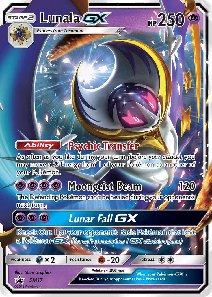 Lunala GX (SM17) [Sun & Moon: Black Star Promos] | Jomio and Rueliete's Cards and Comics