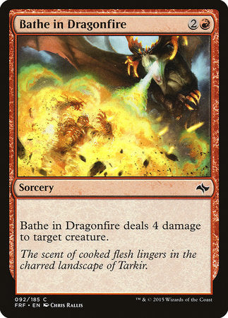 Bathe in Dragonfire [Fate Reforged] | Jomio and Rueliete's Cards and Comics