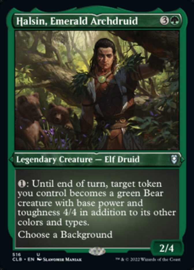 Halsin, Emerald Archdruid (Foil Etched) [Commander Legends: Battle for Baldur's Gate] | Jomio and Rueliete's Cards and Comics